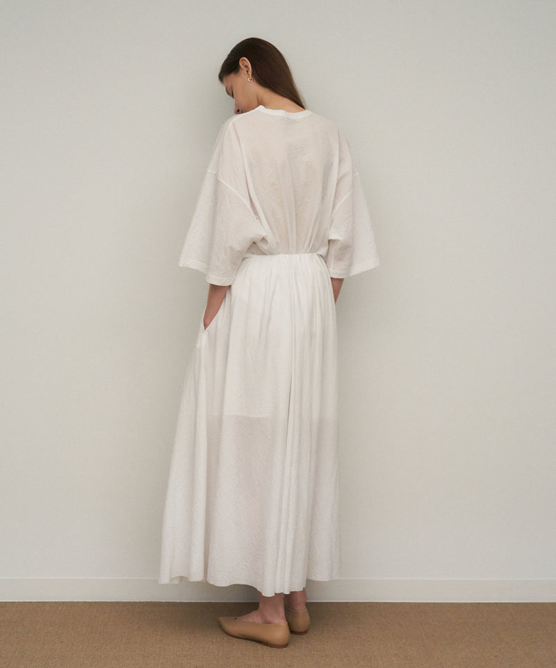 A19568 美品TheSoloIst 17AW カットオフシャツ 白48 SHRINK FRESCA JERSEY | WIDE SLEEVE T-SHIRT – ATON | エイトン