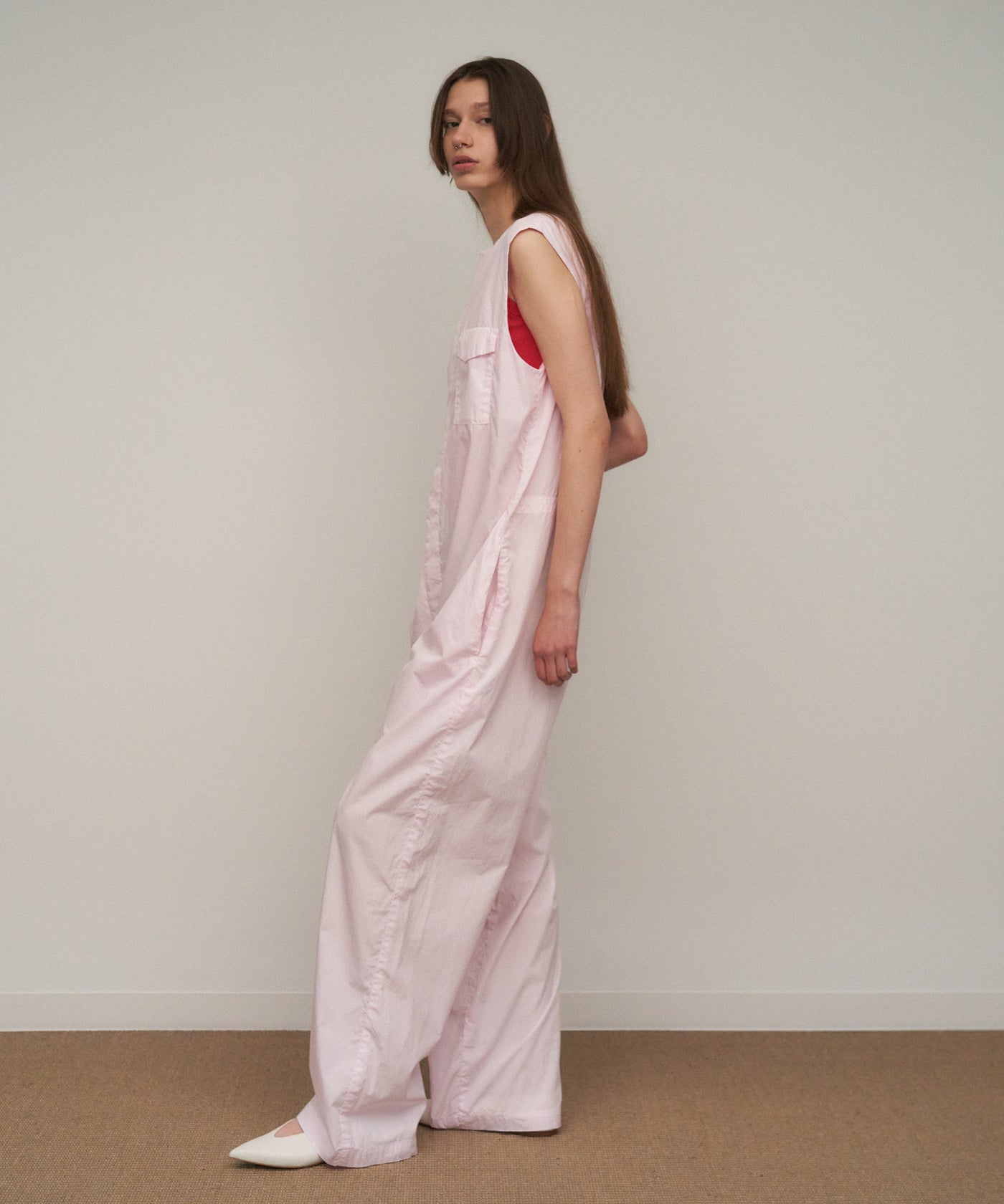 NATURAL DYED COTTON LAWN | JUMPSUIT – ATON | エイトン