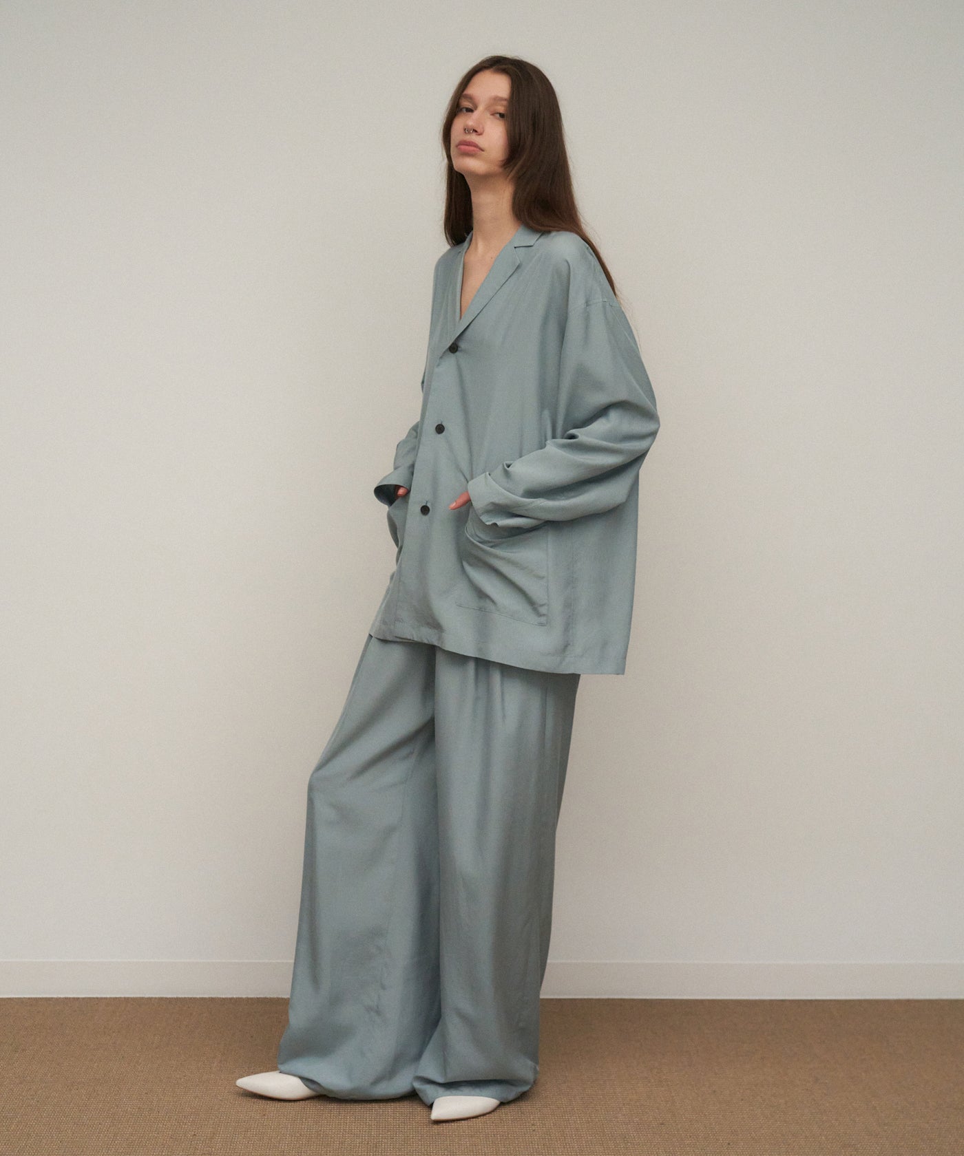 SILK SUEDE | SHIRTS JACKET – ATON | エイトン