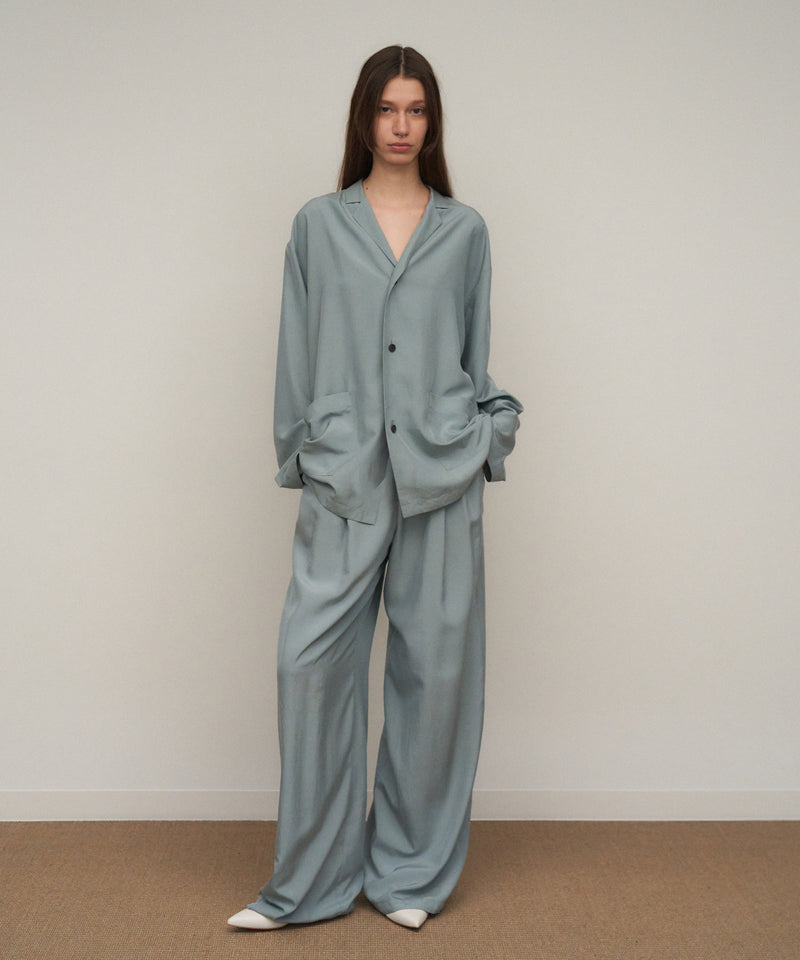SILK SUEDE | WIDE EASY PANTS – ATON | エイトン