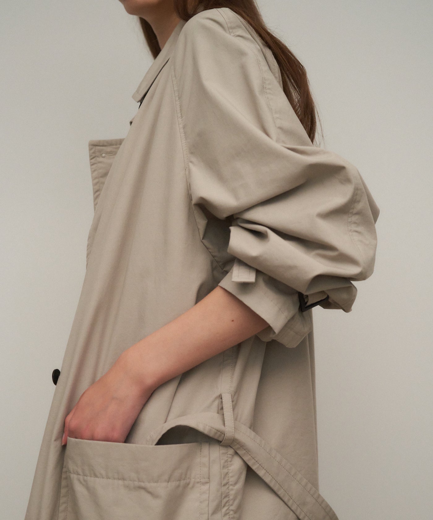 LIGHT TC GABARDINE | WASHED TRENCH COAT – ATON | エイトン