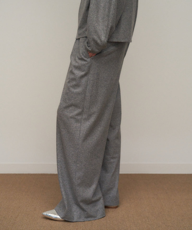 MERINO COLLEGE JERSEY | WIDE PANTS