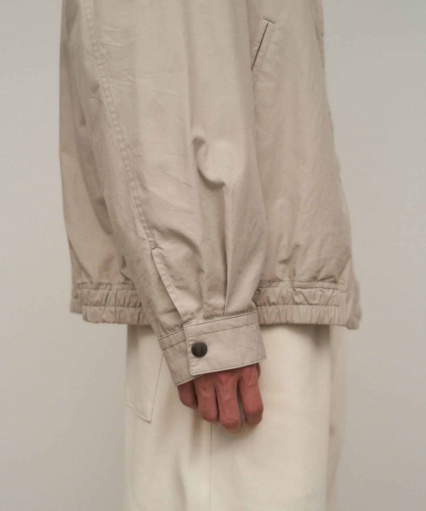 LIGHT TC GABARDINE | WASHED HARRINGTON JACKET – ATON | エイトン