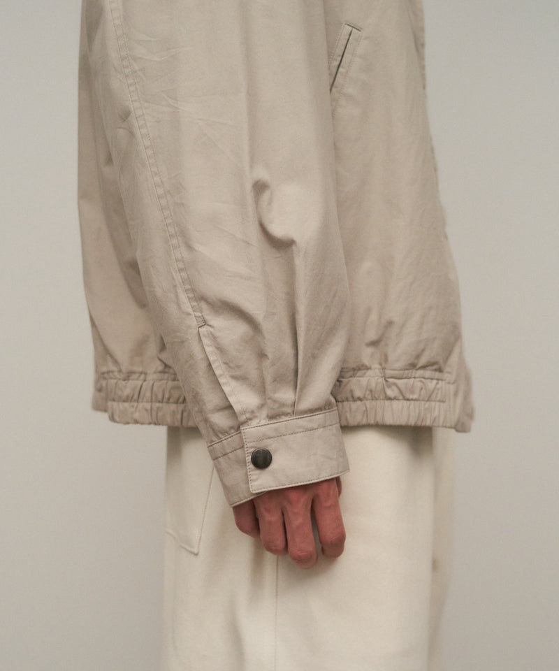 LIGHT TC GABARDINE | WASHED HARRINGTON JACKET – ATON | エイトン