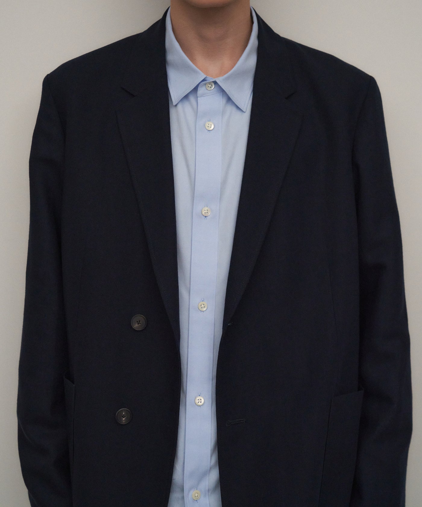 TWIST WOOL LINEN | SEMI DOUBLE JACKET – ATON | エイトン
