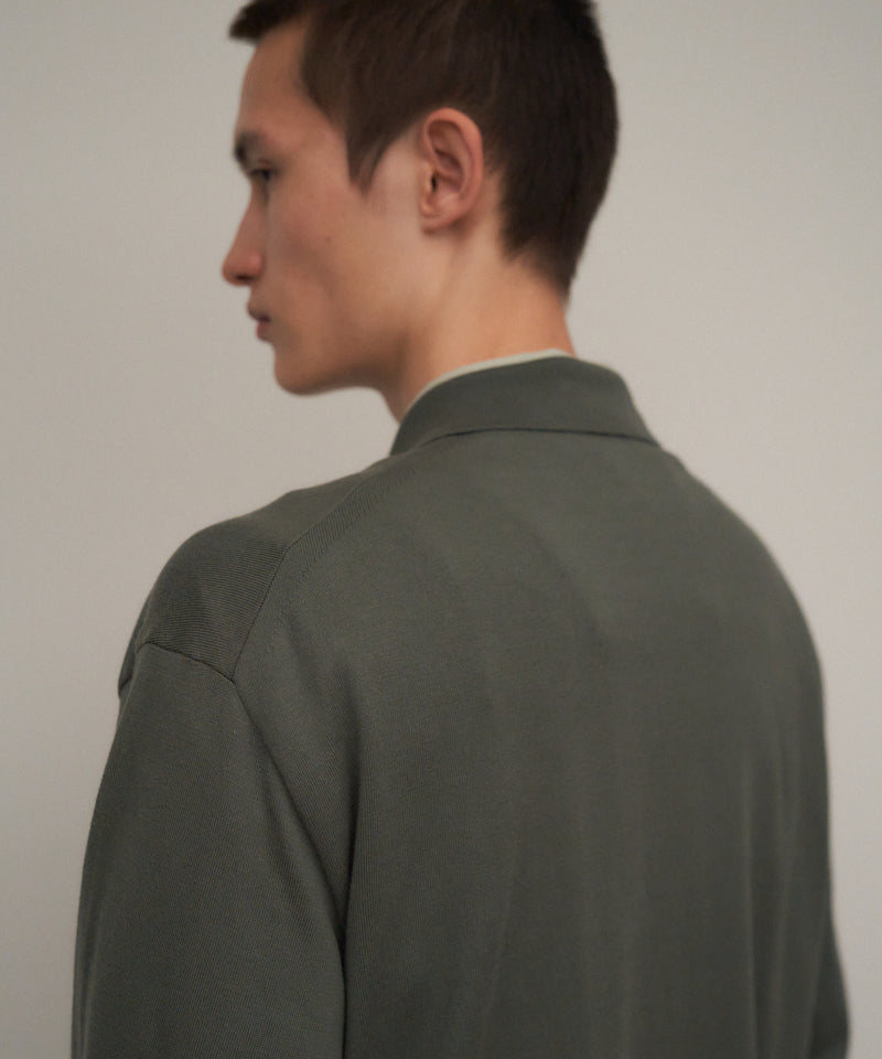 FINE COMPACT COTTON | POLO SWEATER – ATON | エイトン