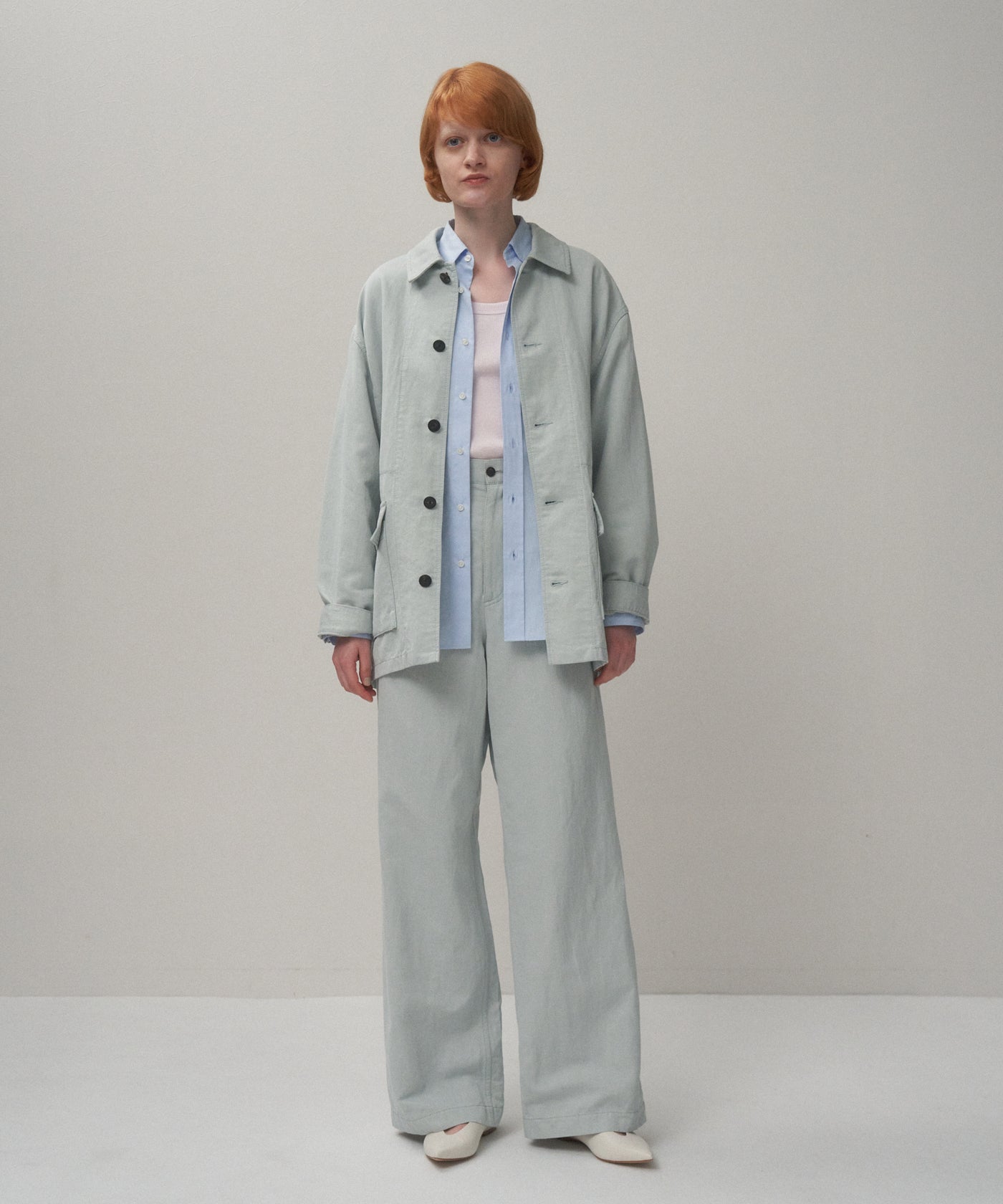 COTTON LINEN KATSURAGI | WORK JACKET – ATON | エイトン