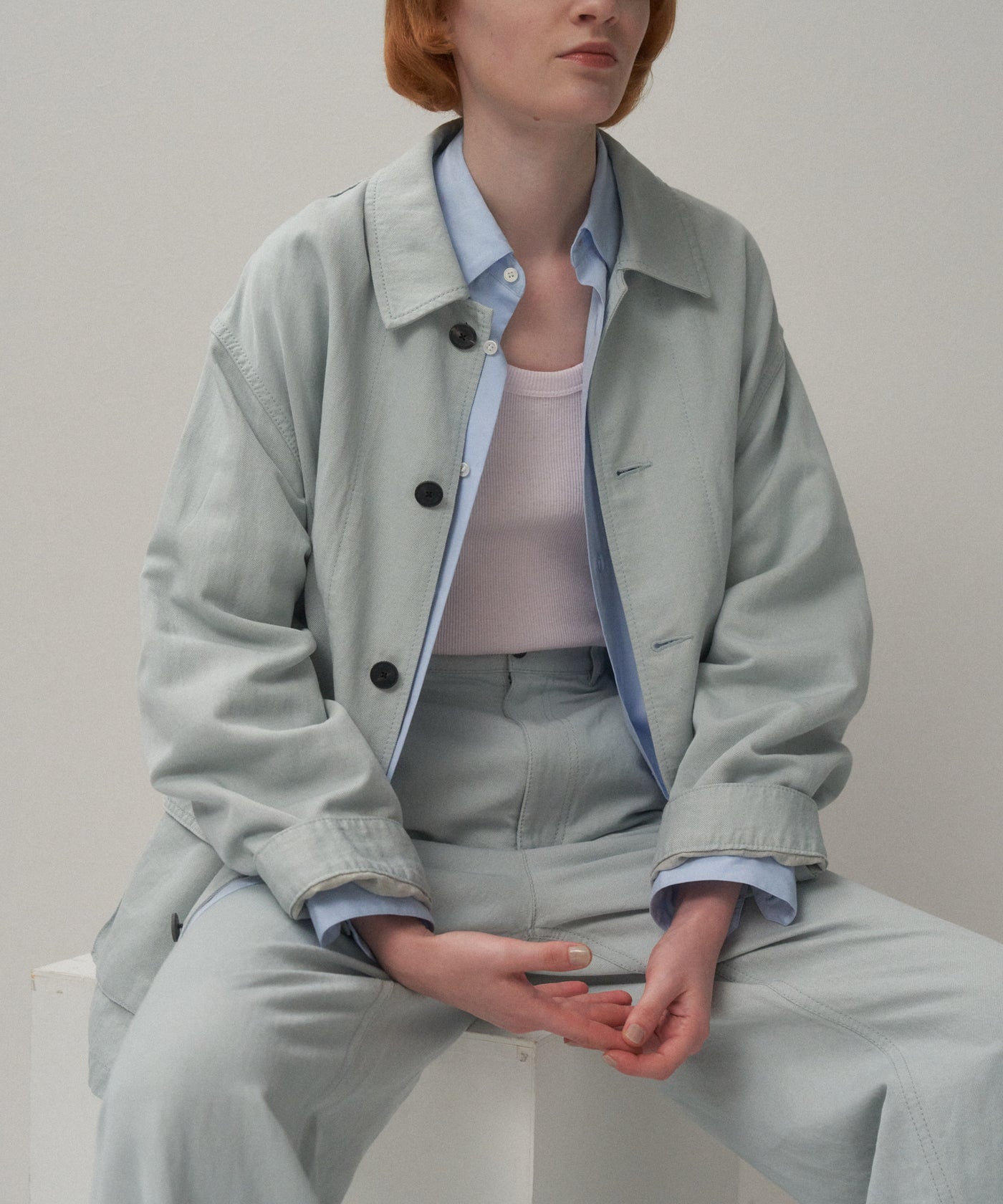 COTTON LINEN KATSURAGI | WORK JACKET – ATON | エイトン