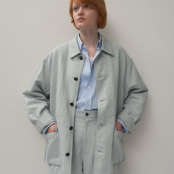 COTTON LINEN KATSURAGI | WORK JACKET – ATON | エイトン