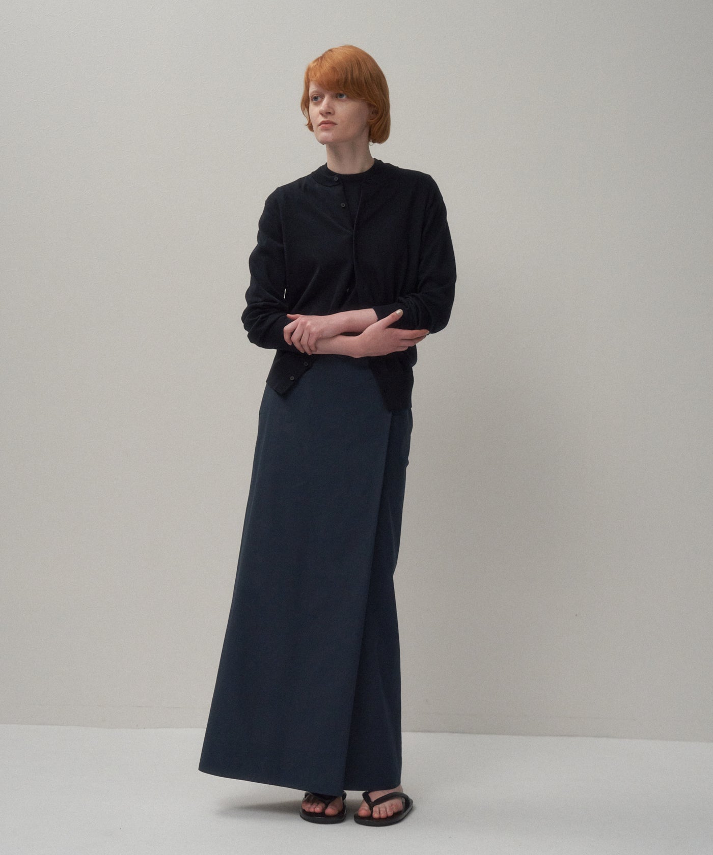 COTTON BROAD | WRAP SKIRT – ATON | エイトン
