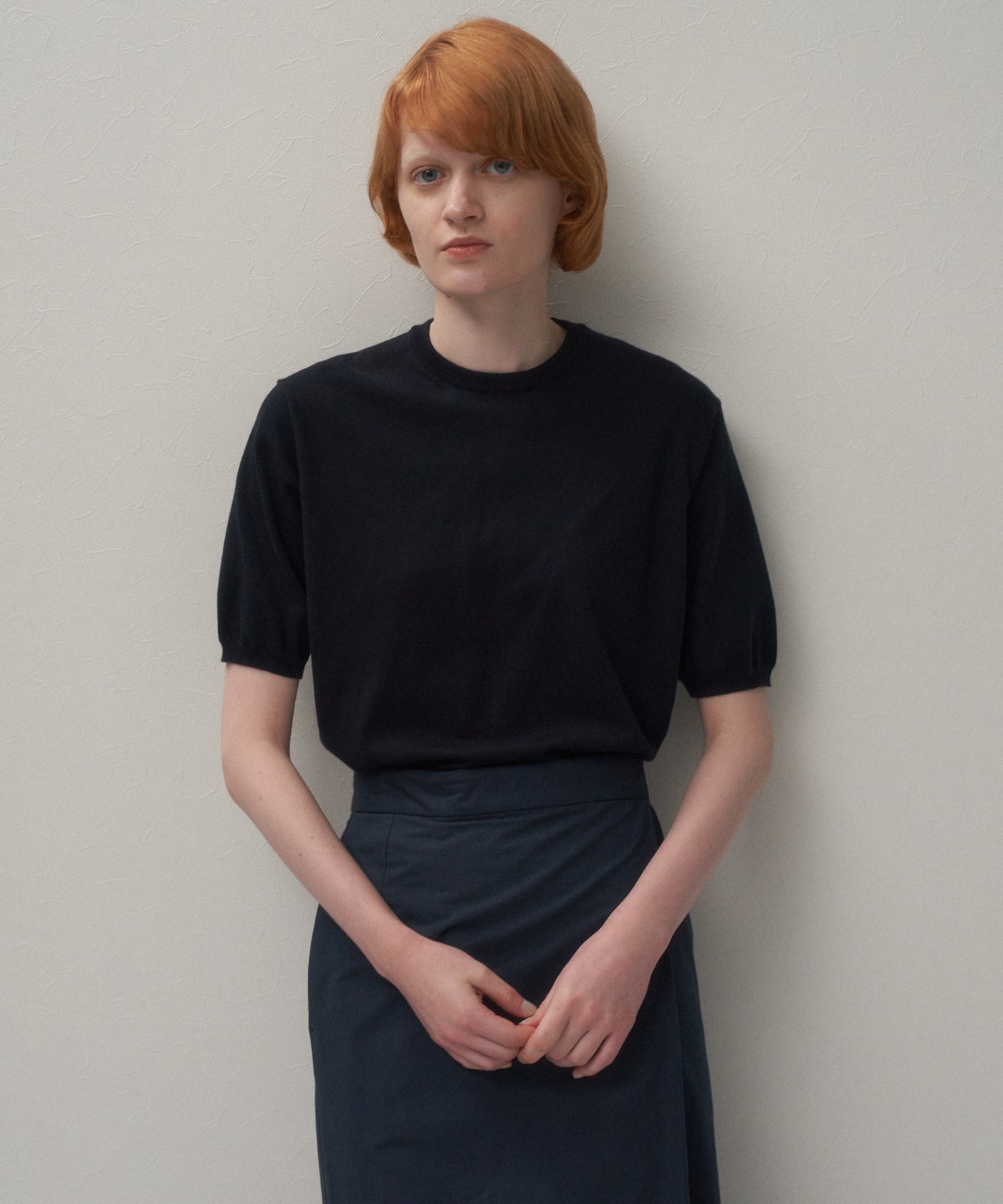 FINE COMPACT COTTON | CREW NECK SWEATER – ATON | エイトン
