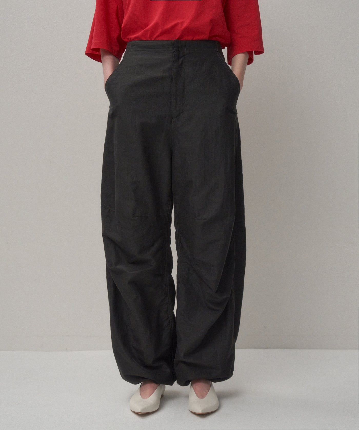 SILK LINEN POPLIN | SNOW PANTS – ATON | エイトン