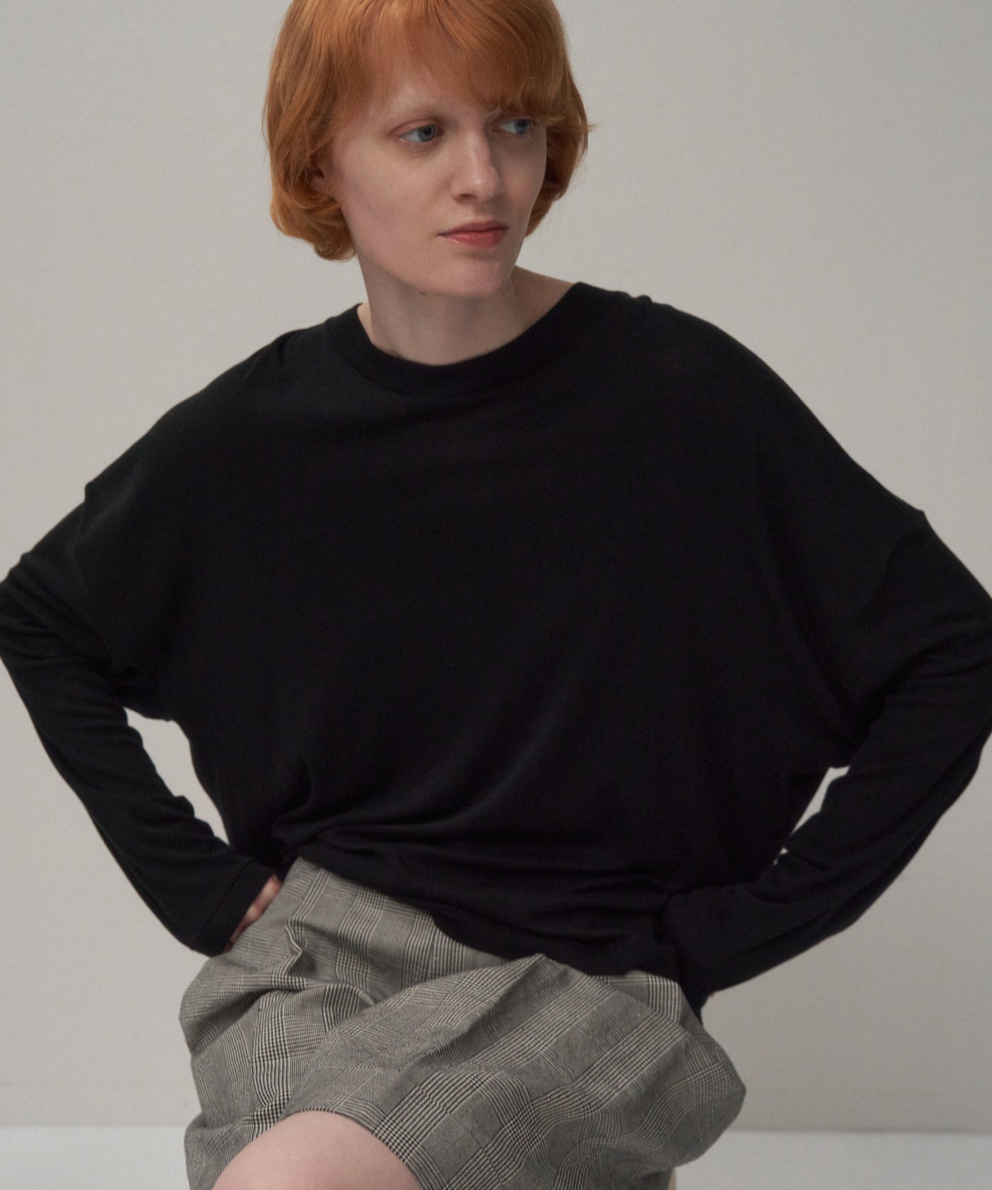 COTTON LINEN FRAISE | LONG SLEEVE T-SHIRT – ATON | エイトン