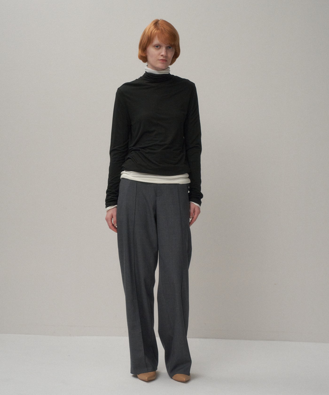 MODAL SILK JERSEY | TURTLENECK – ATON | エイトン