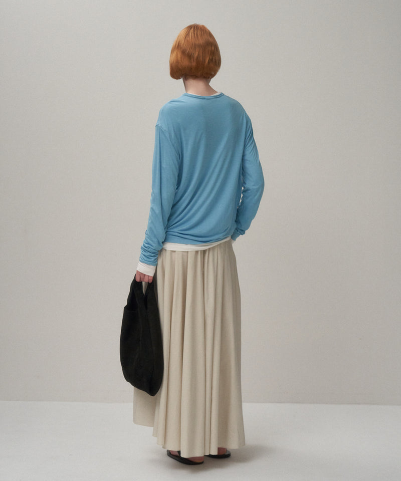 MODAL SILK JERSEY | CREWNECK PULLOVER