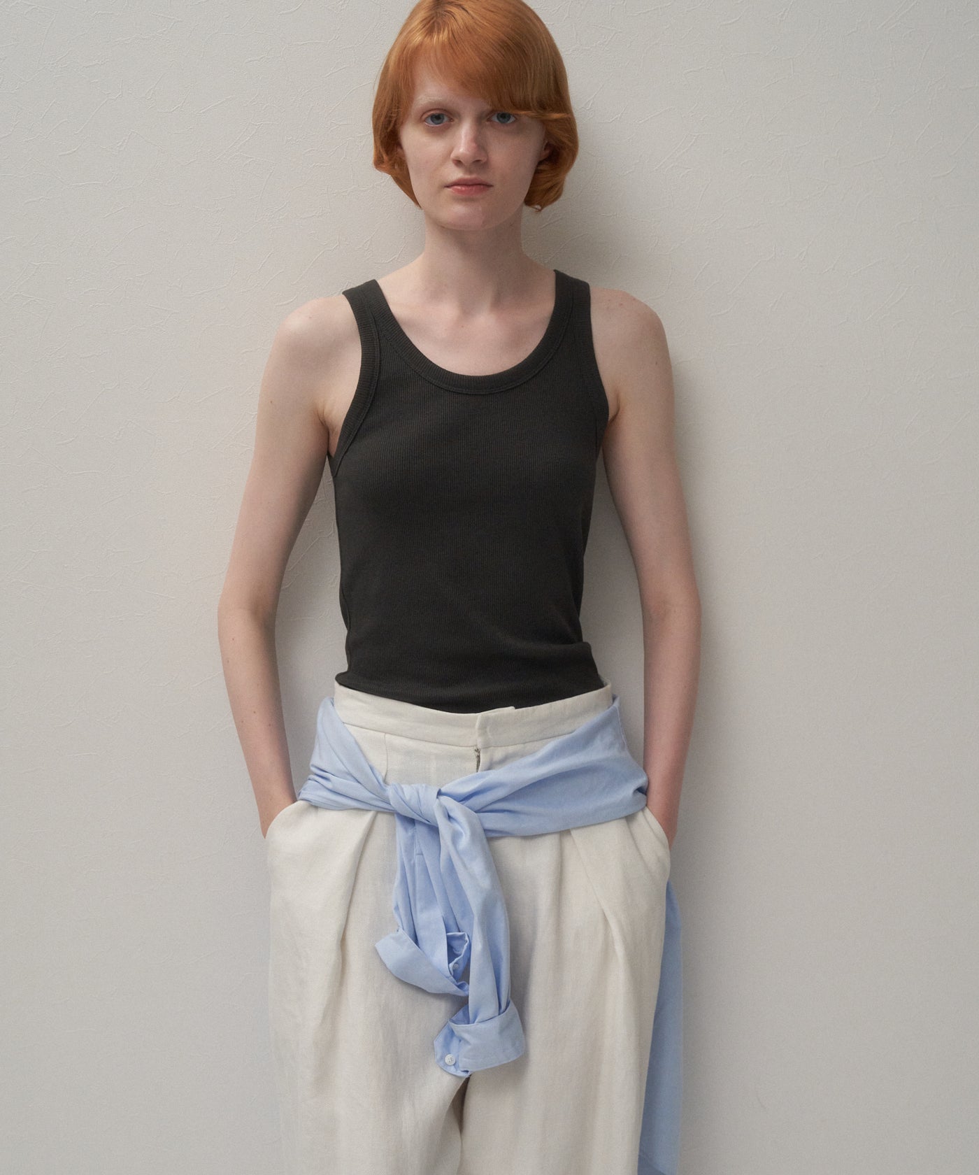 RECYCLE SUVIN RIB | TANK TOP – ATON | エイトン