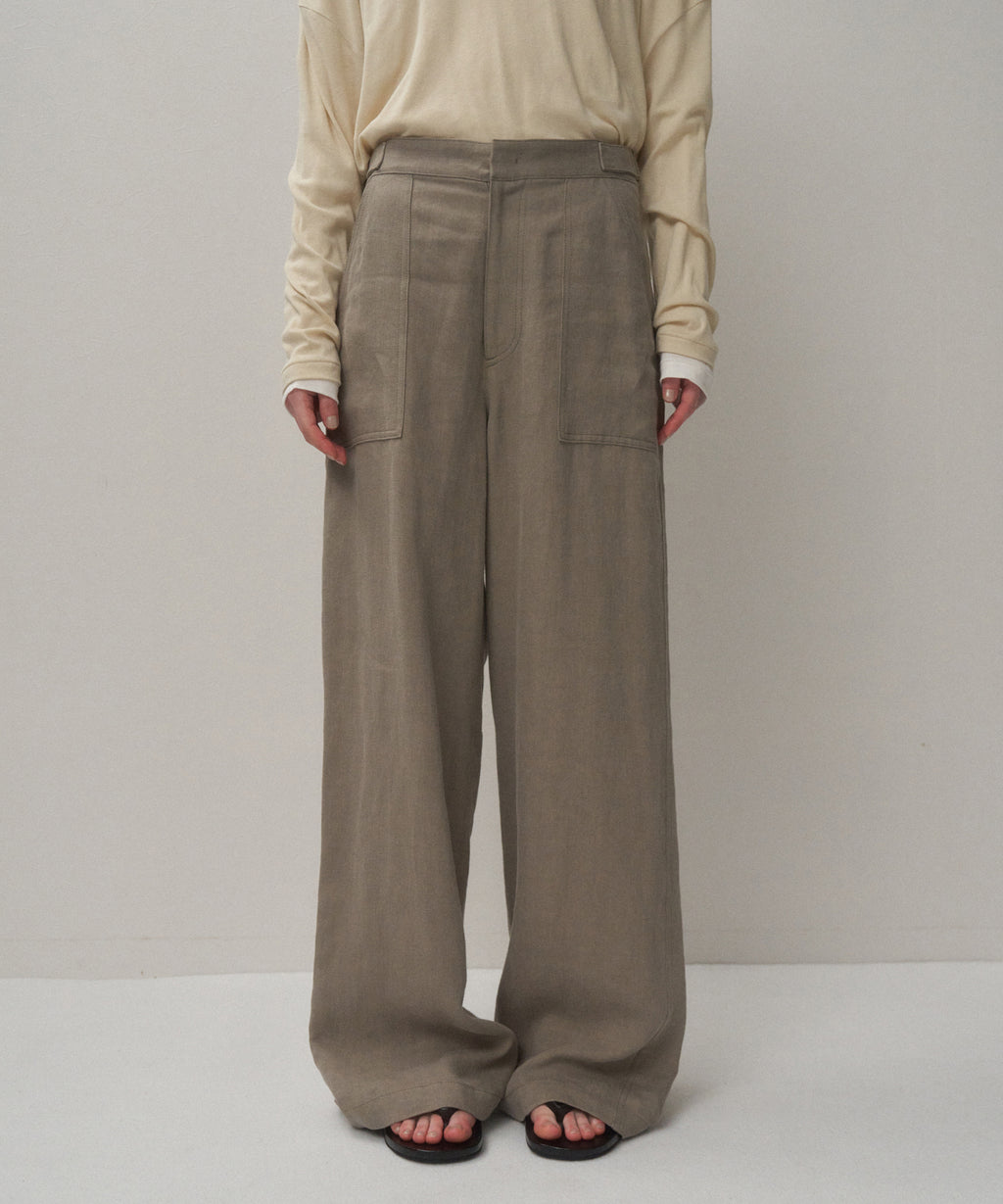 LINEN TWILL | BAKER PANTS – ATON | エイトン