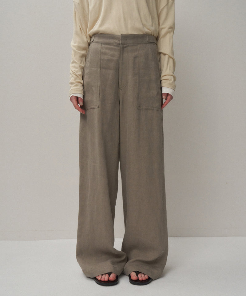 LINEN TWILL | BAKER PANTS – ATON | エイトン
