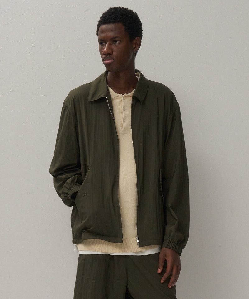 ATON ナイロンジャケット サイズ04 オリーブ MAT AIRLY NYLON | FLIGHT JACKET – ATON | エイトン