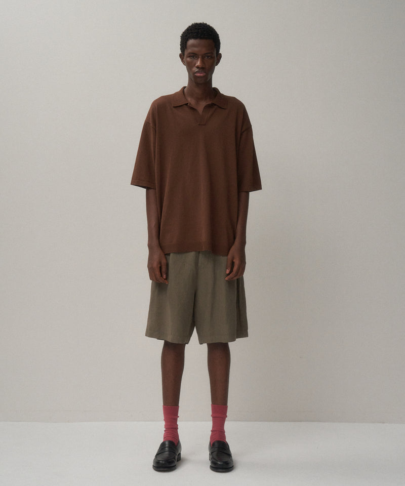 FINE ICE COTTON | SKIPPER POLO SWEATER – ATON | エイトン