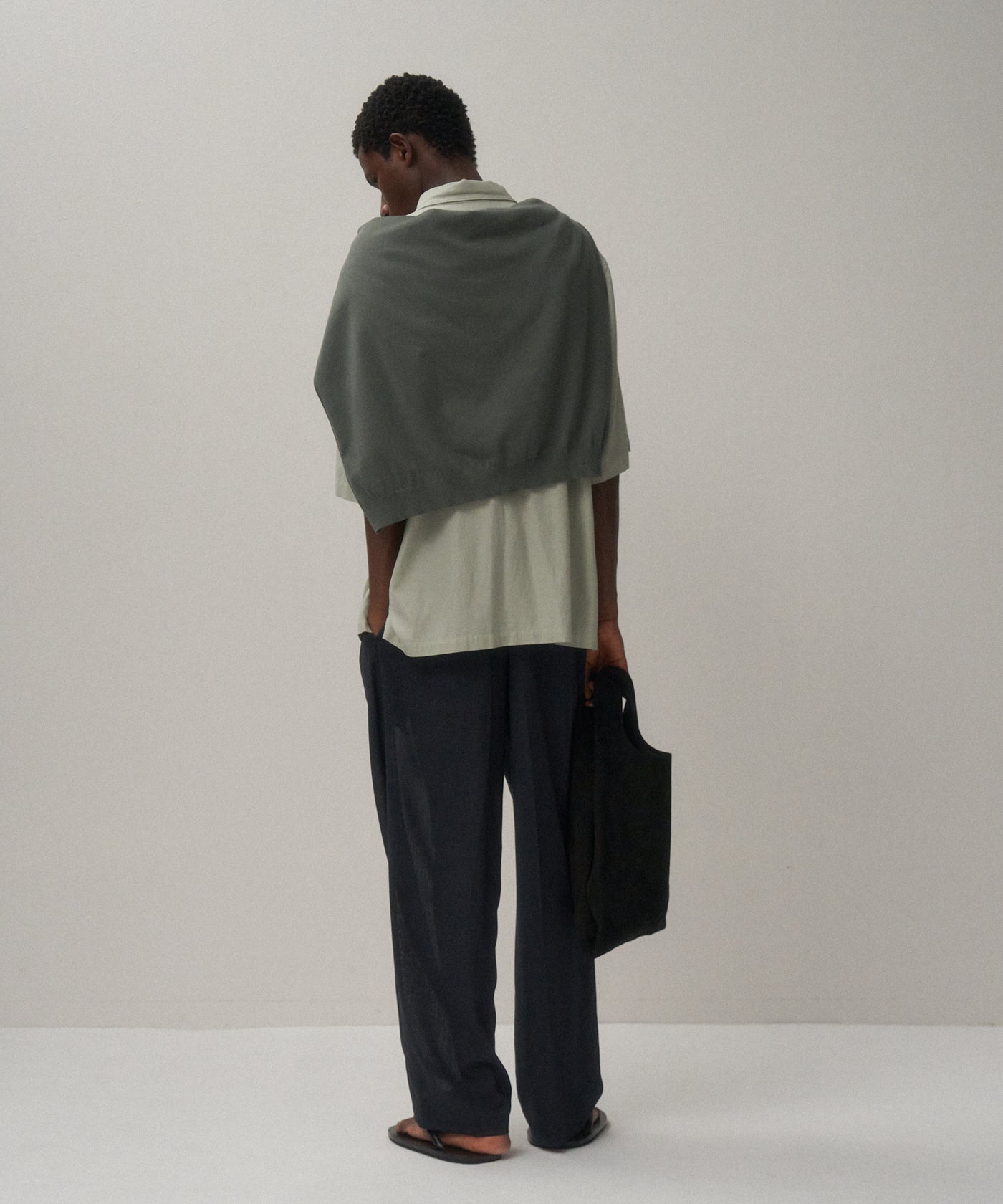 COTTON SILK VIERA | LOOSE FIT HALF SLEEVE SHIRT – ATON | エイトン