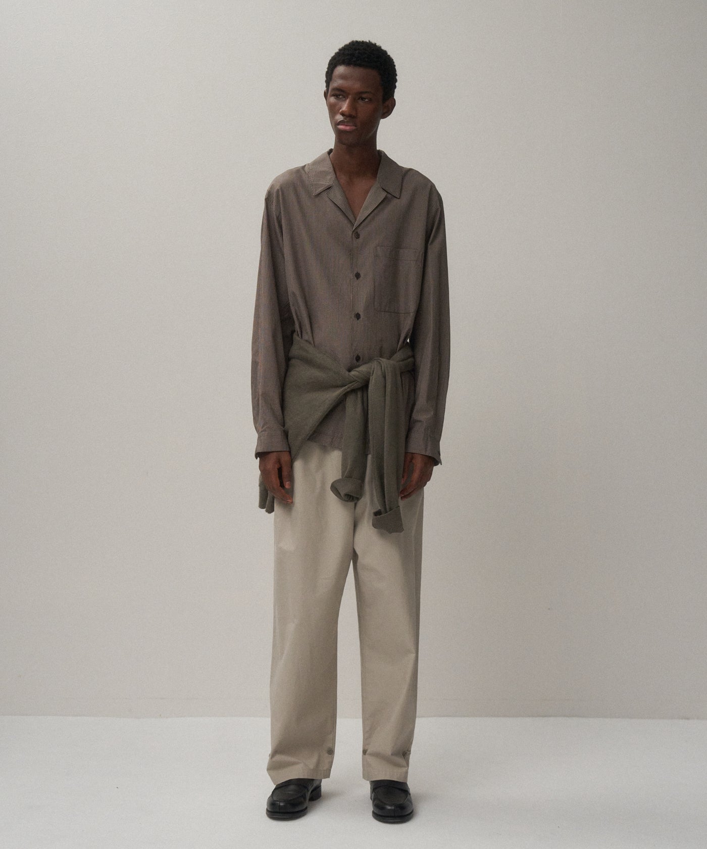 LIGHT TC GABARDINE | WASHED WIDE PANTS – ATON | エイトン