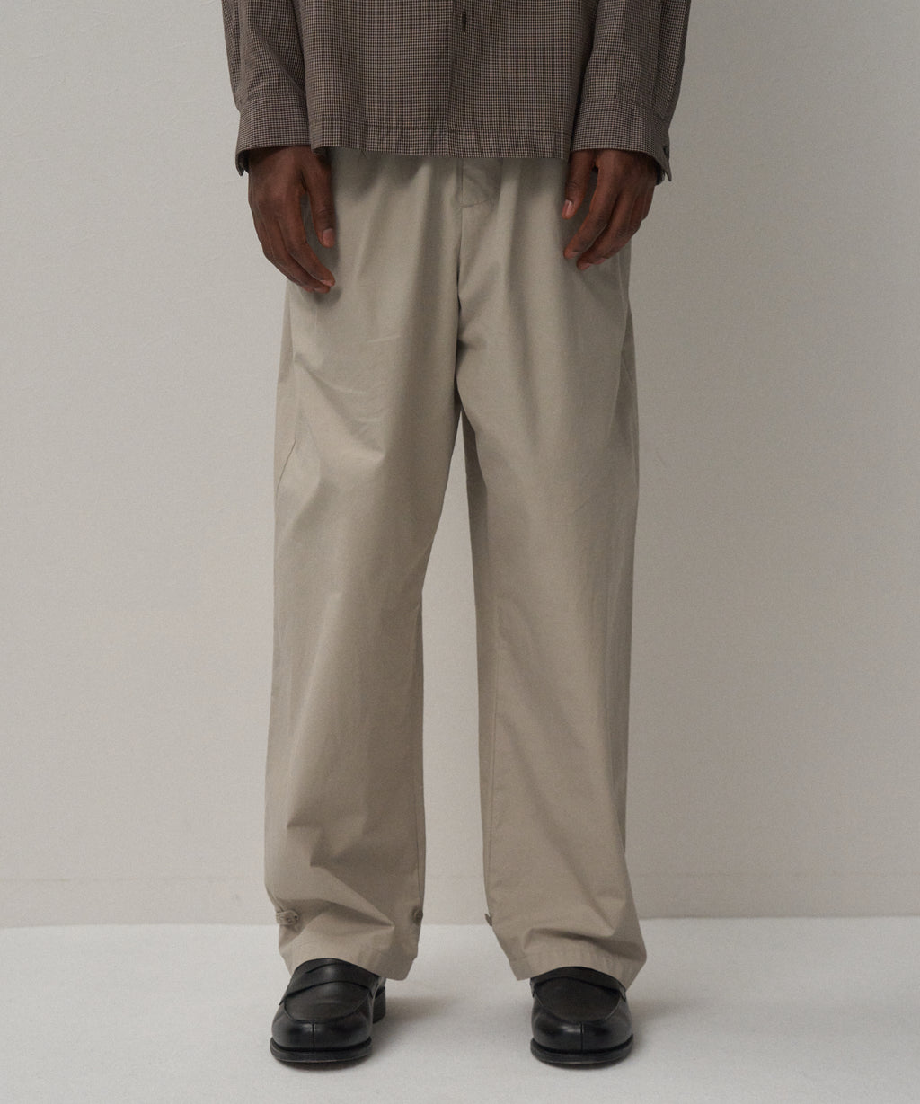 LIGHT TC GABARDINE | WASHED WIDE PANTS – ATON | エイトン