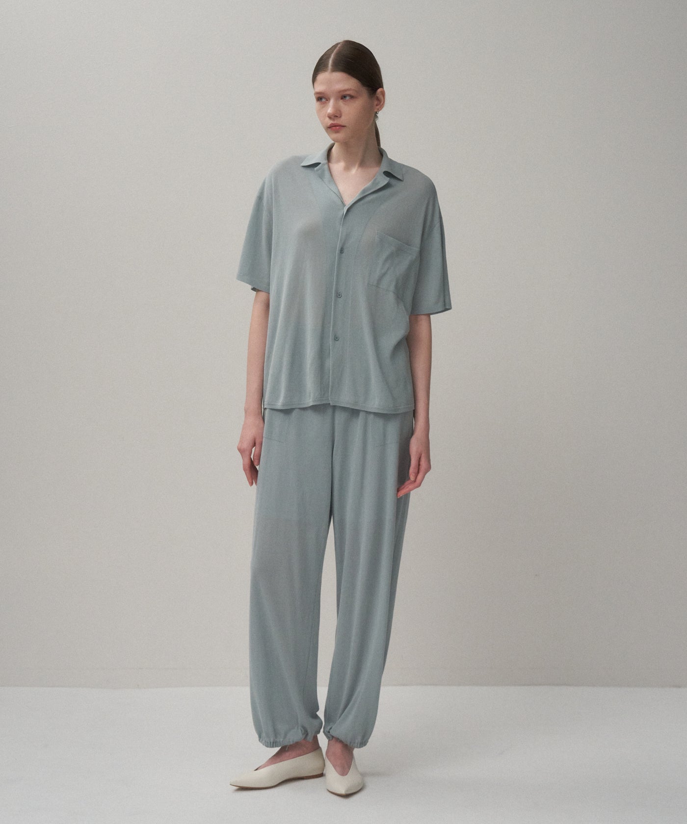HIGH TWIST COTTON | KNIT SHIRT – ATON | エイトン