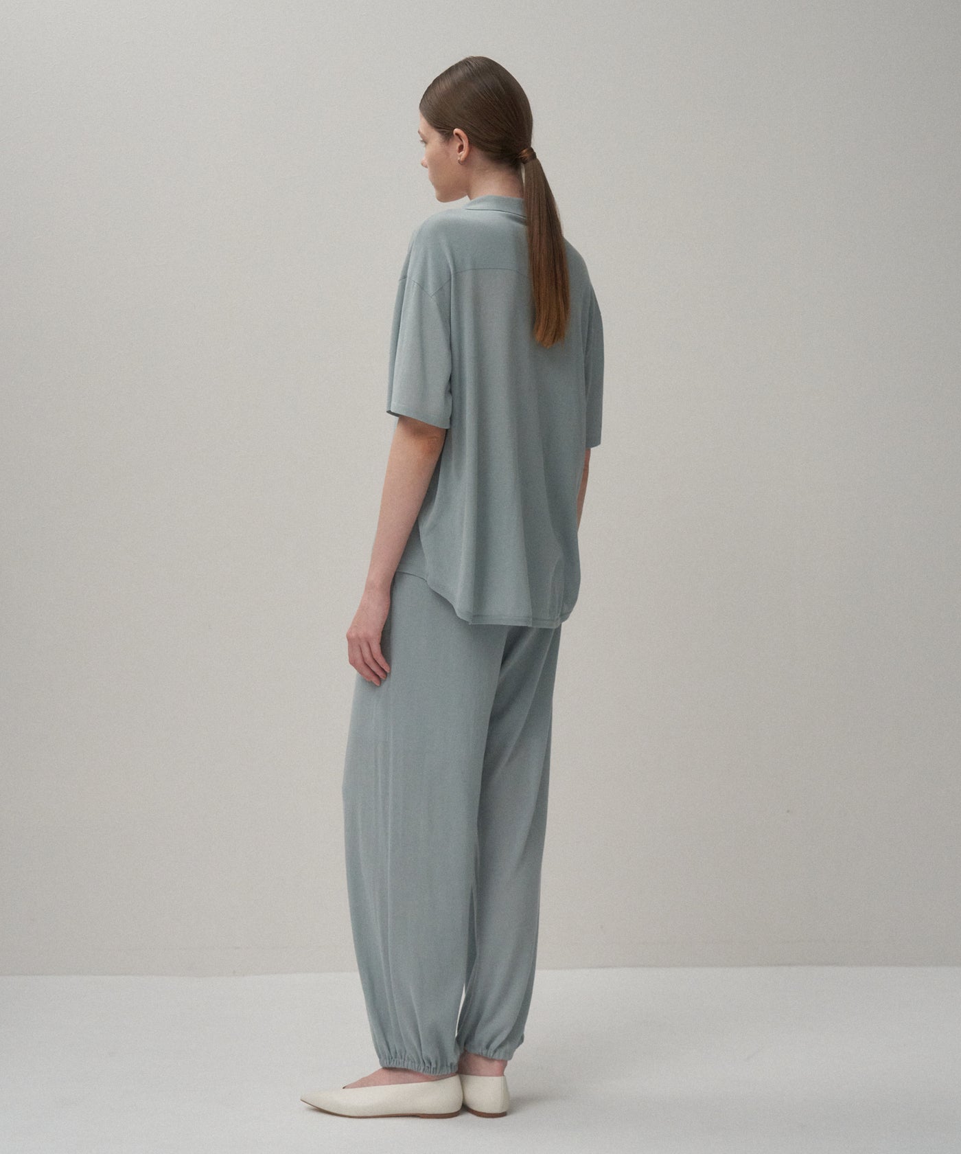 HIGH TWIST COTTON | WIDE EASY PANTS – ATON | エイトン