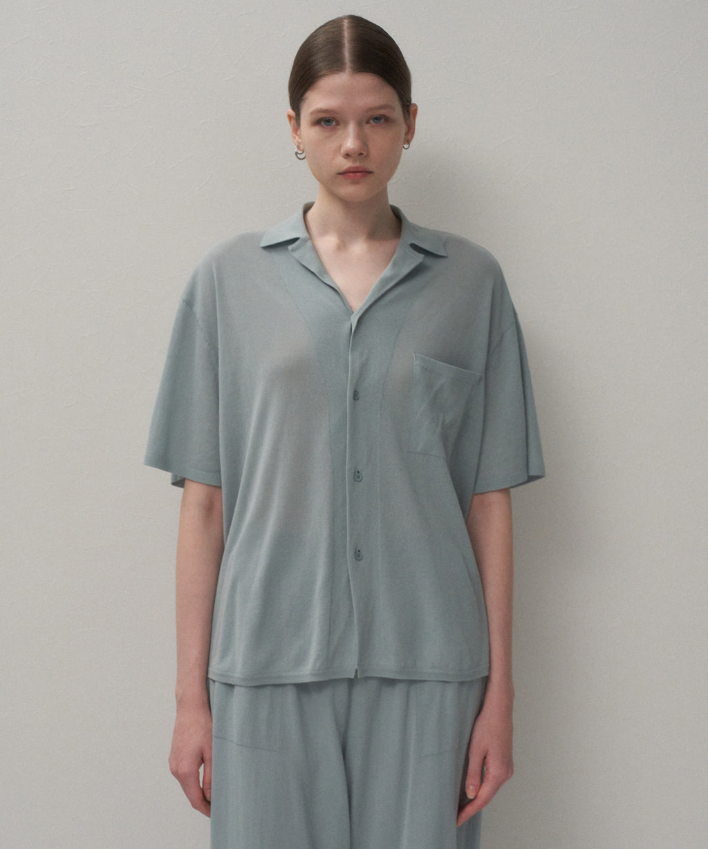 HIGH TWIST COTTON | KNIT SHIRT – ATON | エイトン