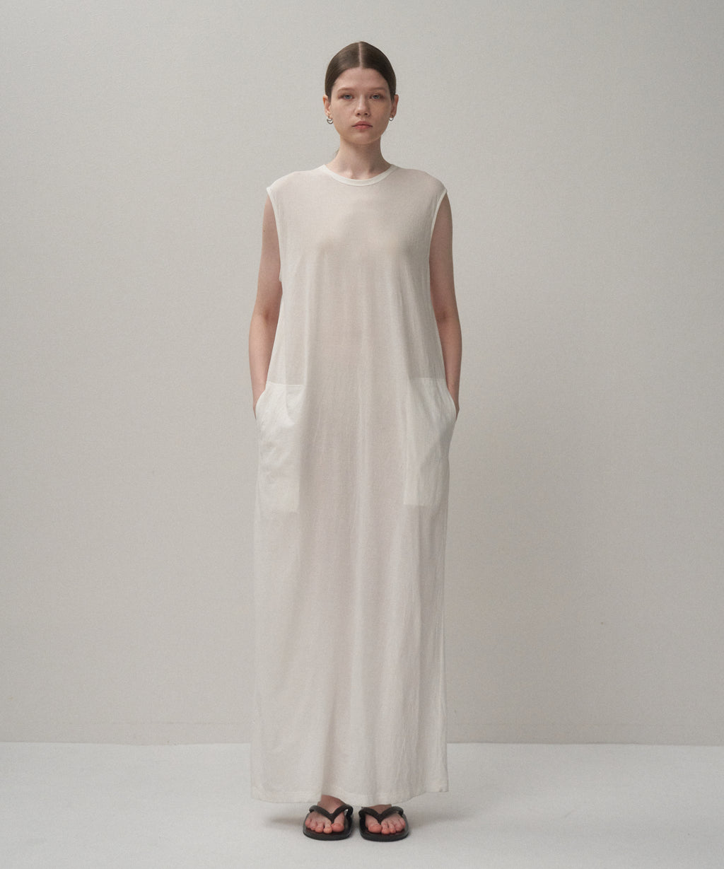 SHRINK FRESCA JERSEY | TANK TOP DRESS – ATON | エイトン