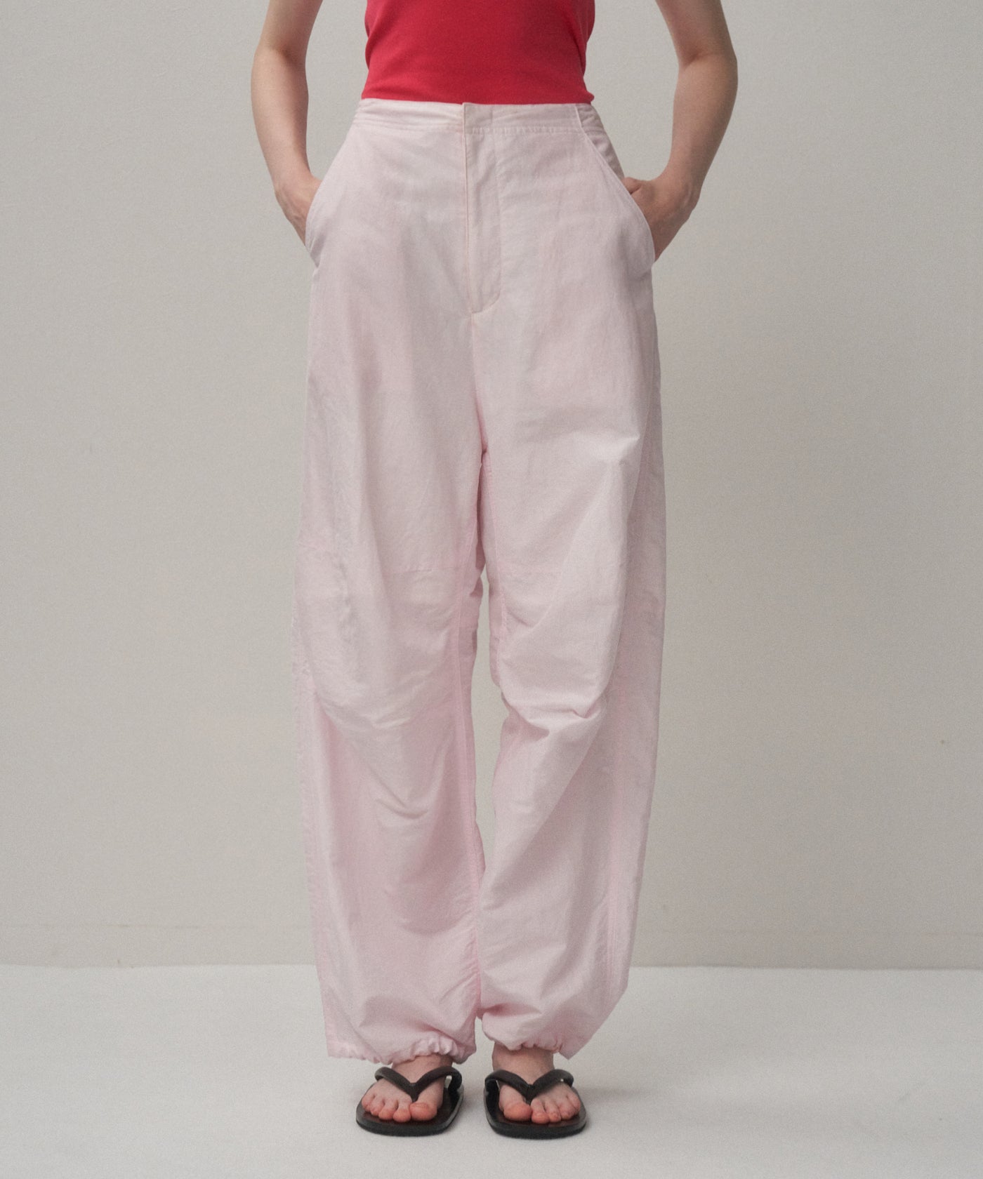 SILK LINEN POPLIN | SNOW PANTS – ATON | エイトン