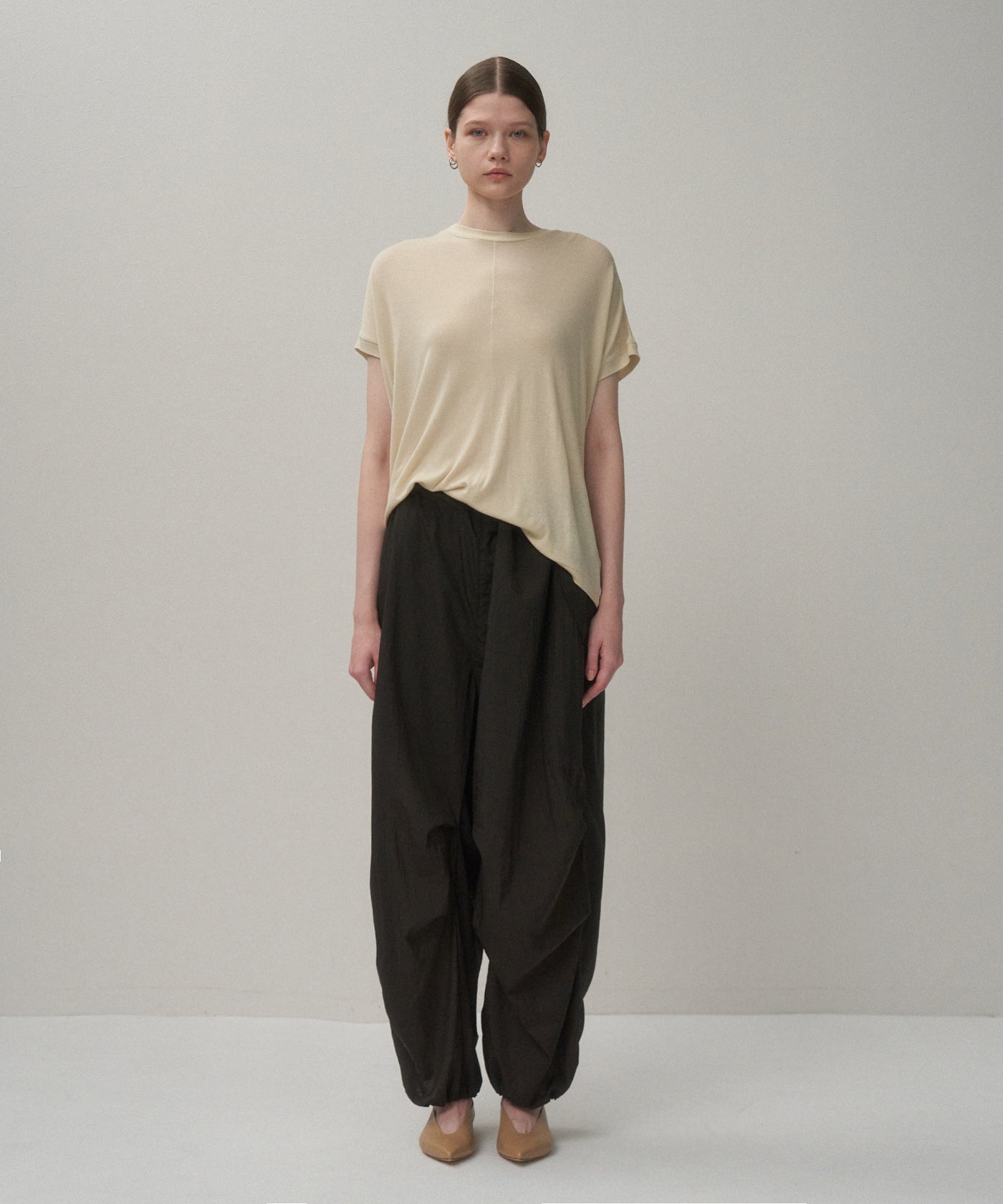COTTON LINEN FRAISE | OVERSIZED T-SHIRT – ATON | エイトン