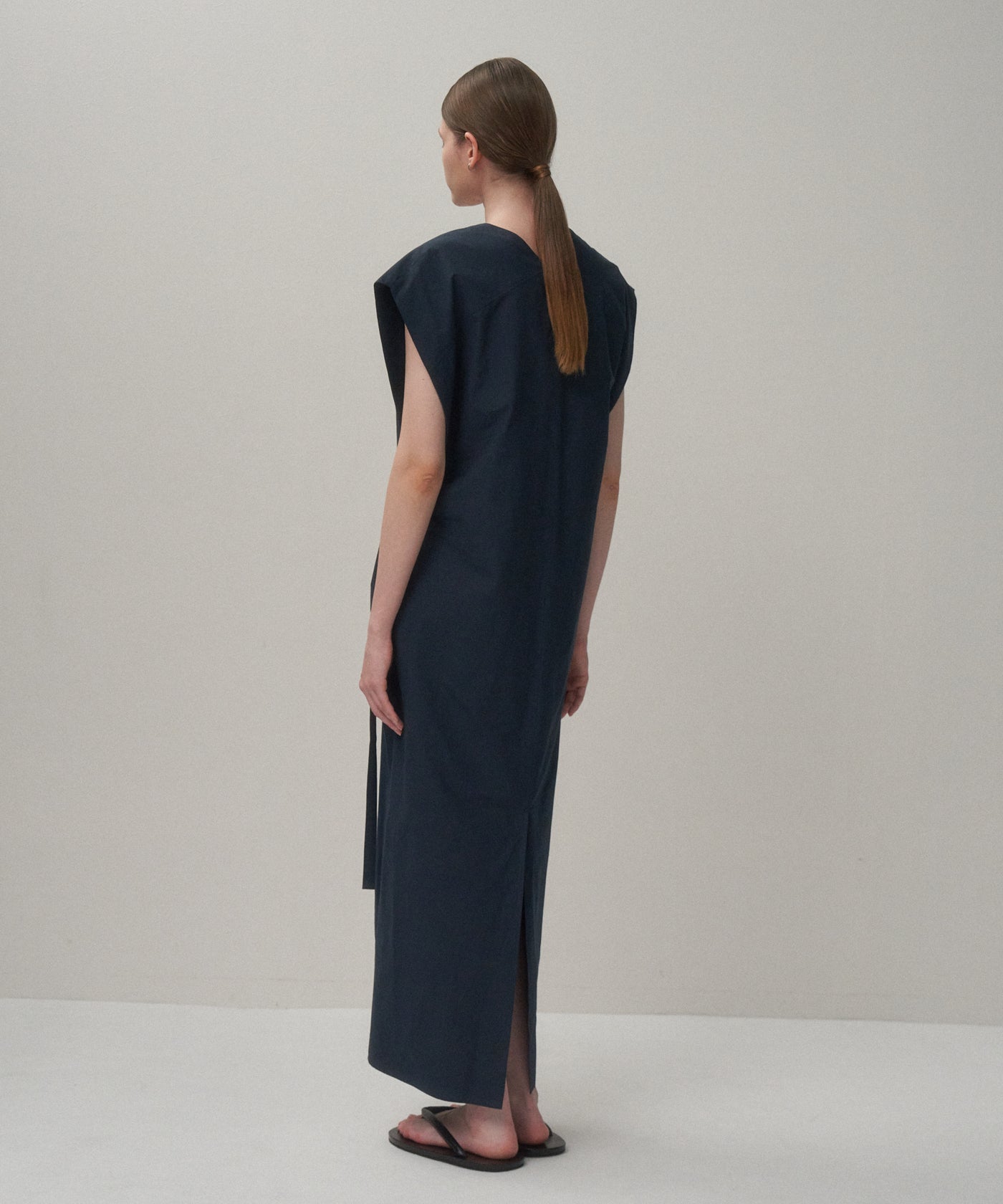 COTTON BROAD | FRENCH SLEEVE DRESS – ATON | エイトン
