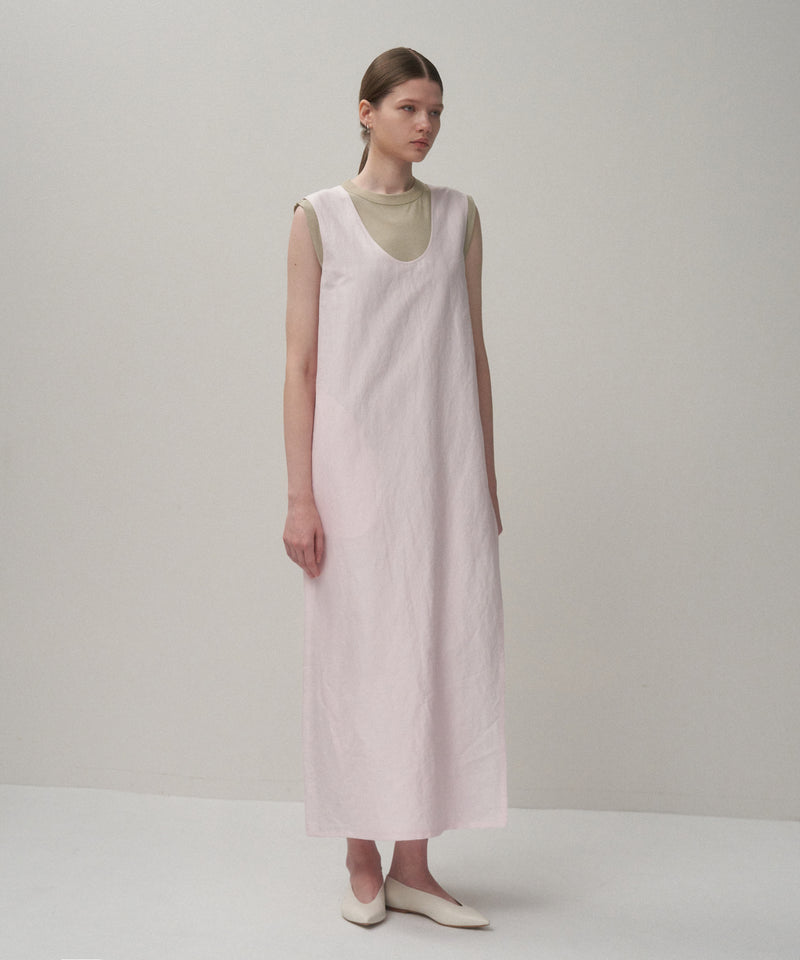 ATON SILK LINEN SHANTUNG フロントタックタンクトップ ATON SILK LINEN SHANTUNG フロントタックタンクトップ 【公式通販】