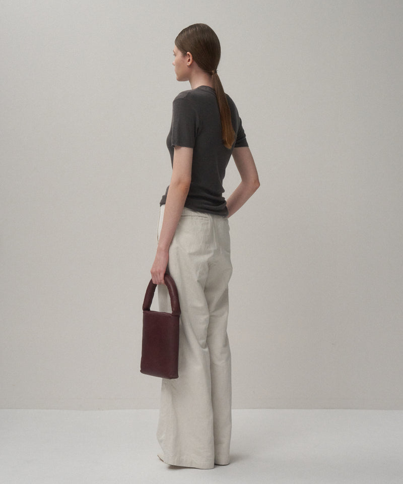 SILK BLENDED CIRCULAR RIB | FIT LAYERED T-SHIRT – ATON | エイトン