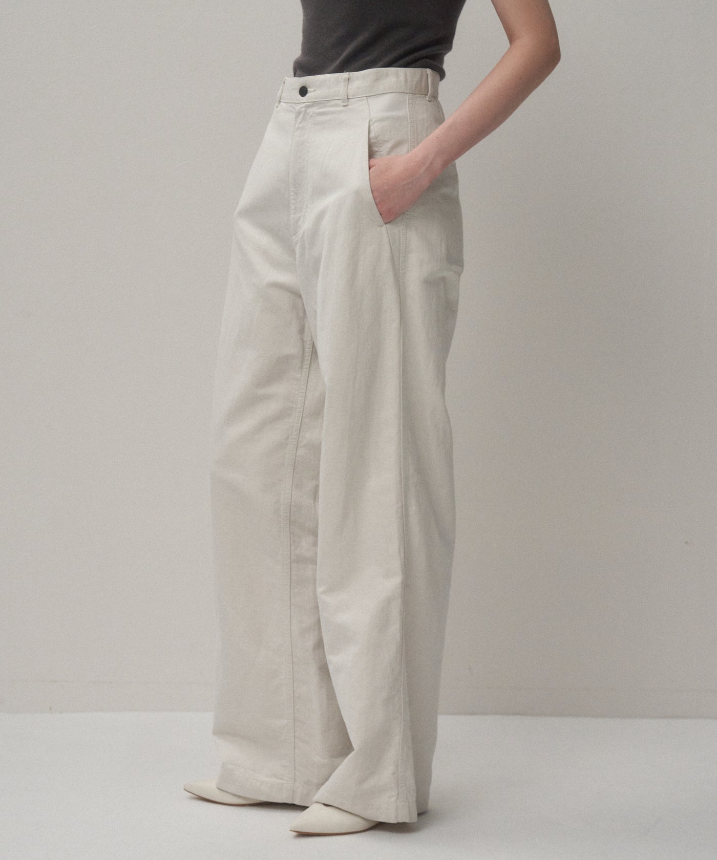 COTTON LINEN KATSURAGI | WORK PANTS – ATON | エイトン