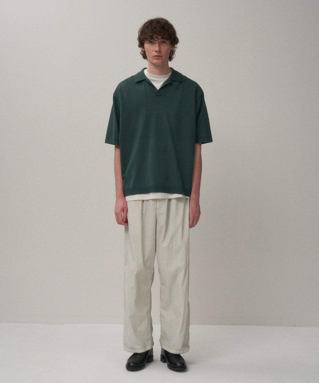 FINE ICE COTTON | SKIPPER POLO SWEATER – ATON | エイトン