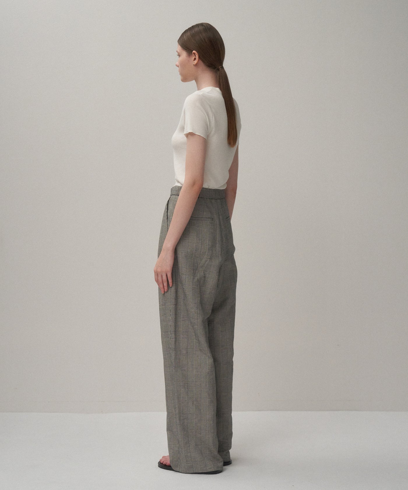 ROUND COTTON LINEN | WIDE EASY PANTS – ATON | エイトン