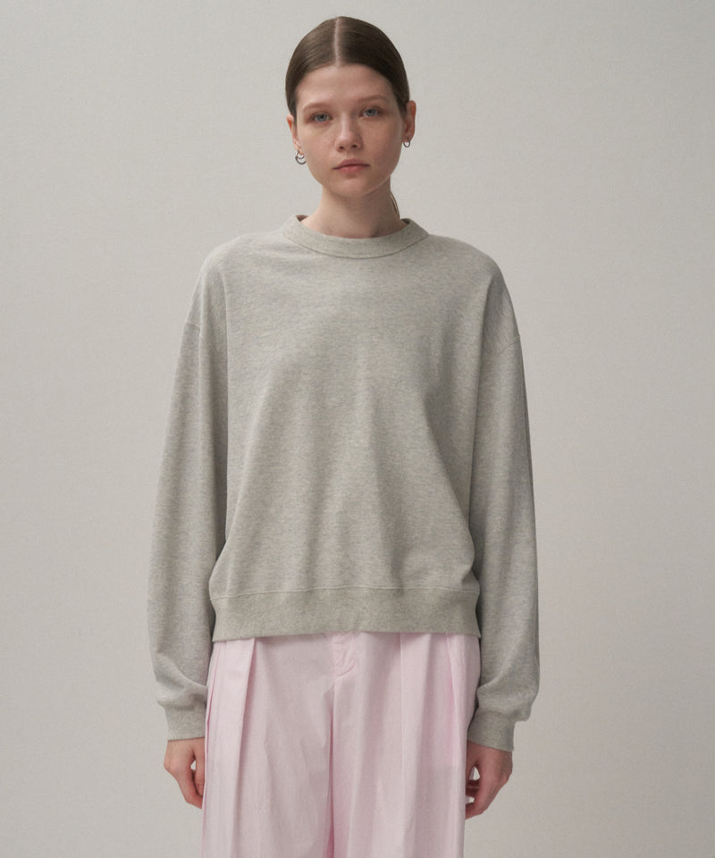 FRESCA URAKE | CREW NECK PULLOVER – ATON | エイトン