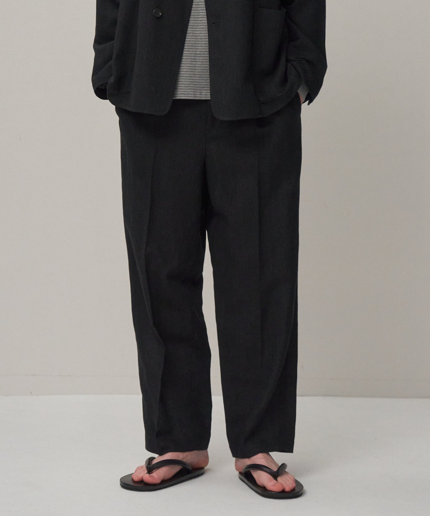 ATON 26SS ウールリネンパンツ サイズ2 TWIST WOOL LINEN | STANDARD PANTS – ATON | エイトン