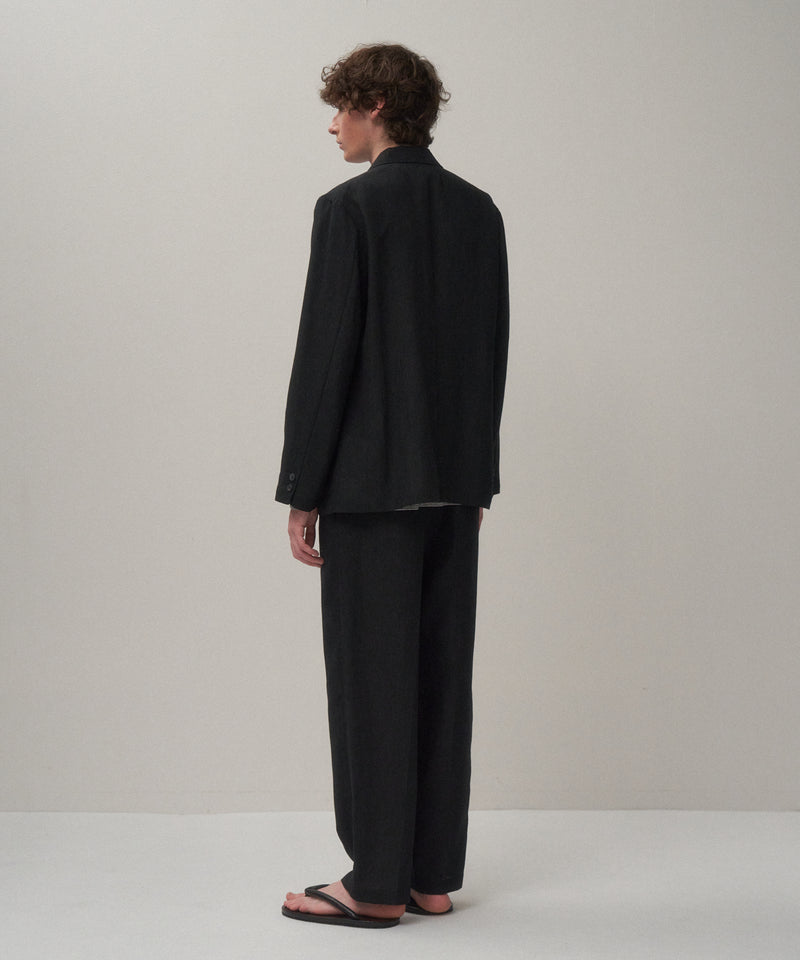 TWIST WOOL LINEN | SEMI DOUBLE JACKET – ATON | エイトン