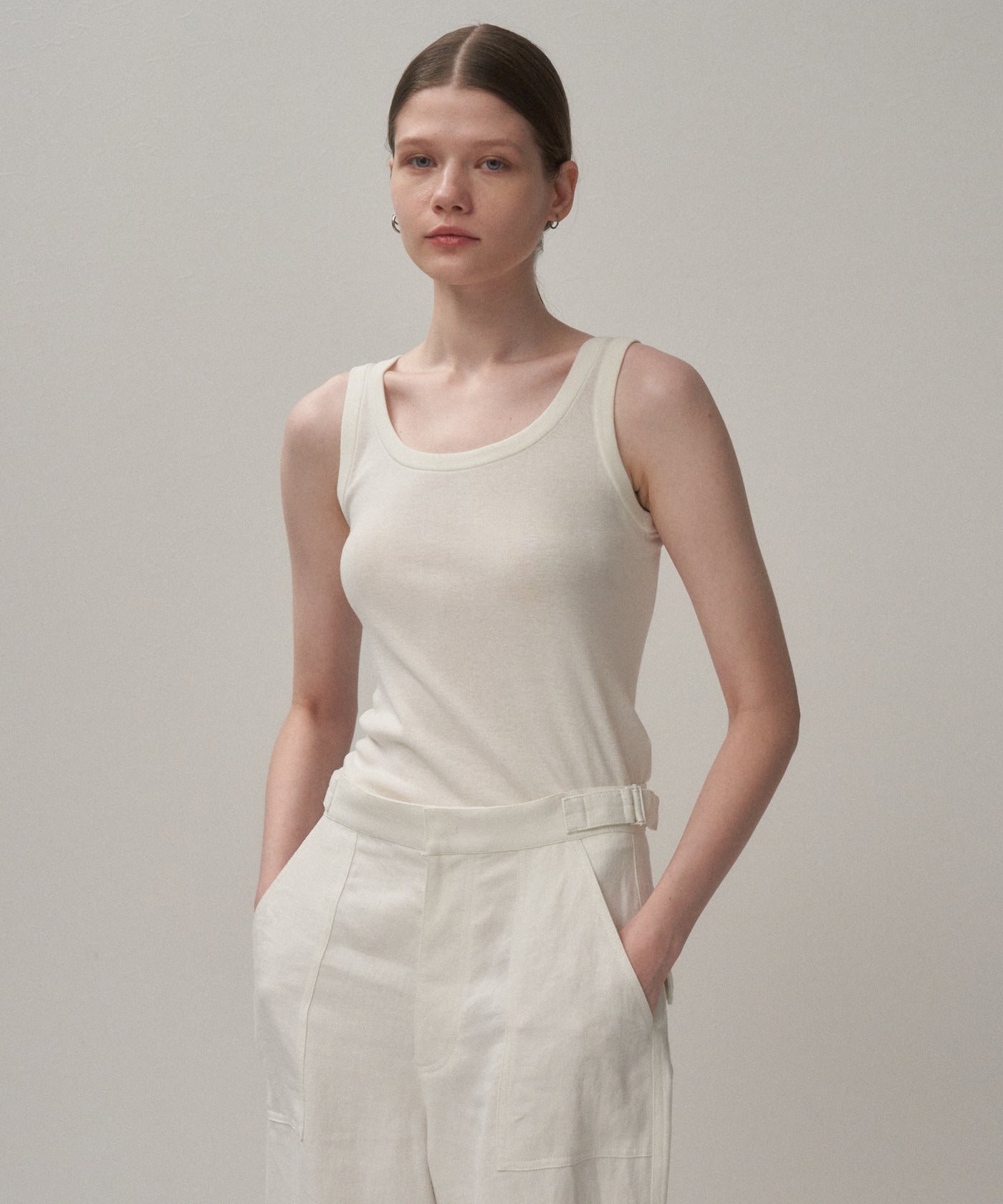 FRESCA CIRCULAR RIB | TANKTOP – ATON | エイトン