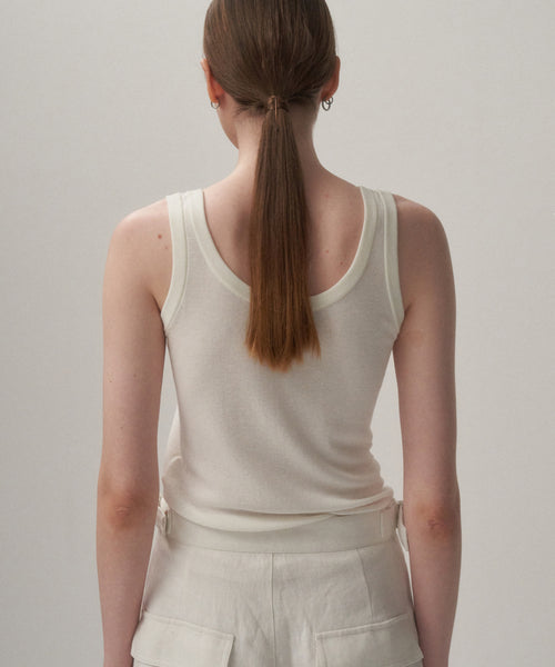 FRESCA CIRCULAR RIB | TANKTOP – ATON | エイトン