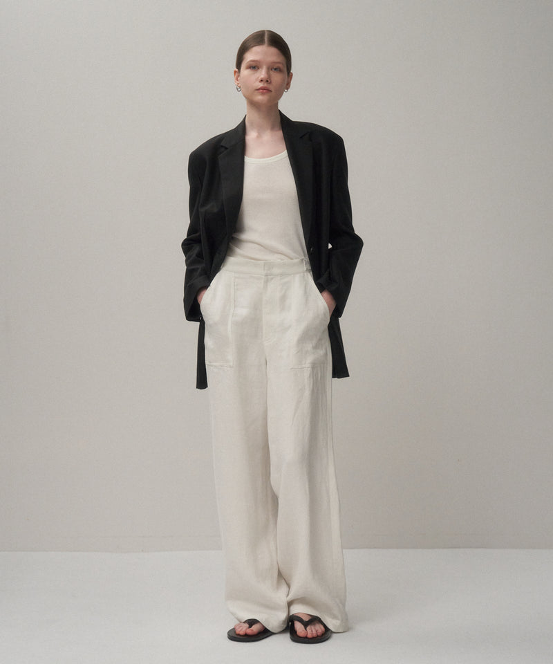LINEN TWILL | BAKER PANTS – ATON | エイトン