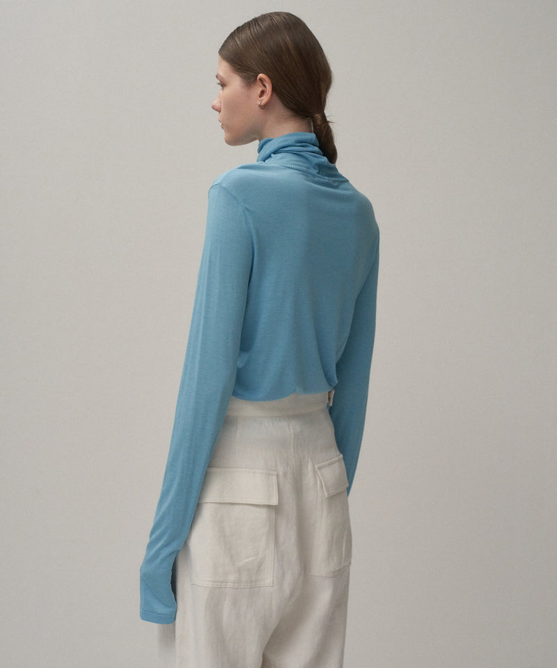 MODAL SILK JERSEY | TURTLENECK – ATON | エイトン