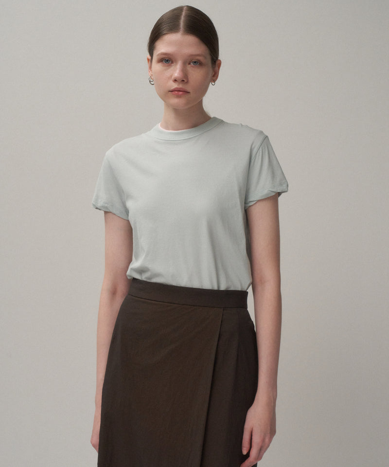 FRESCA SINGLE JERSEY | COMPACT T-SHIRT – ATON | エイトン