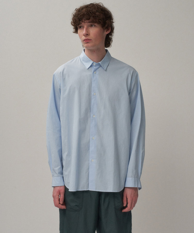 SHRINK COTTON LAWN | OVERSIZED SHIRT – ATON | エイトン