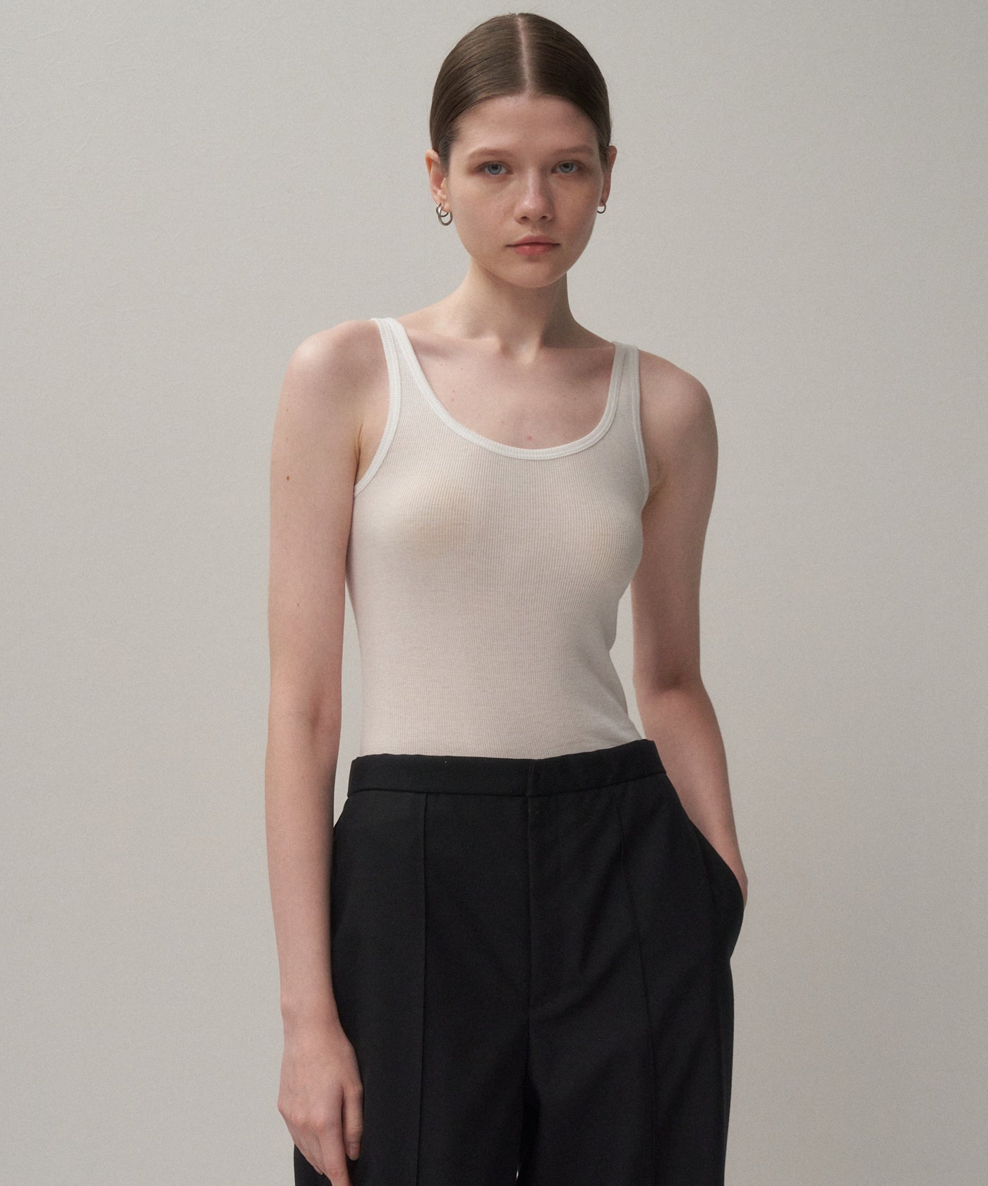 COMPACT RIB | TANK TOP – ATON | エイトン