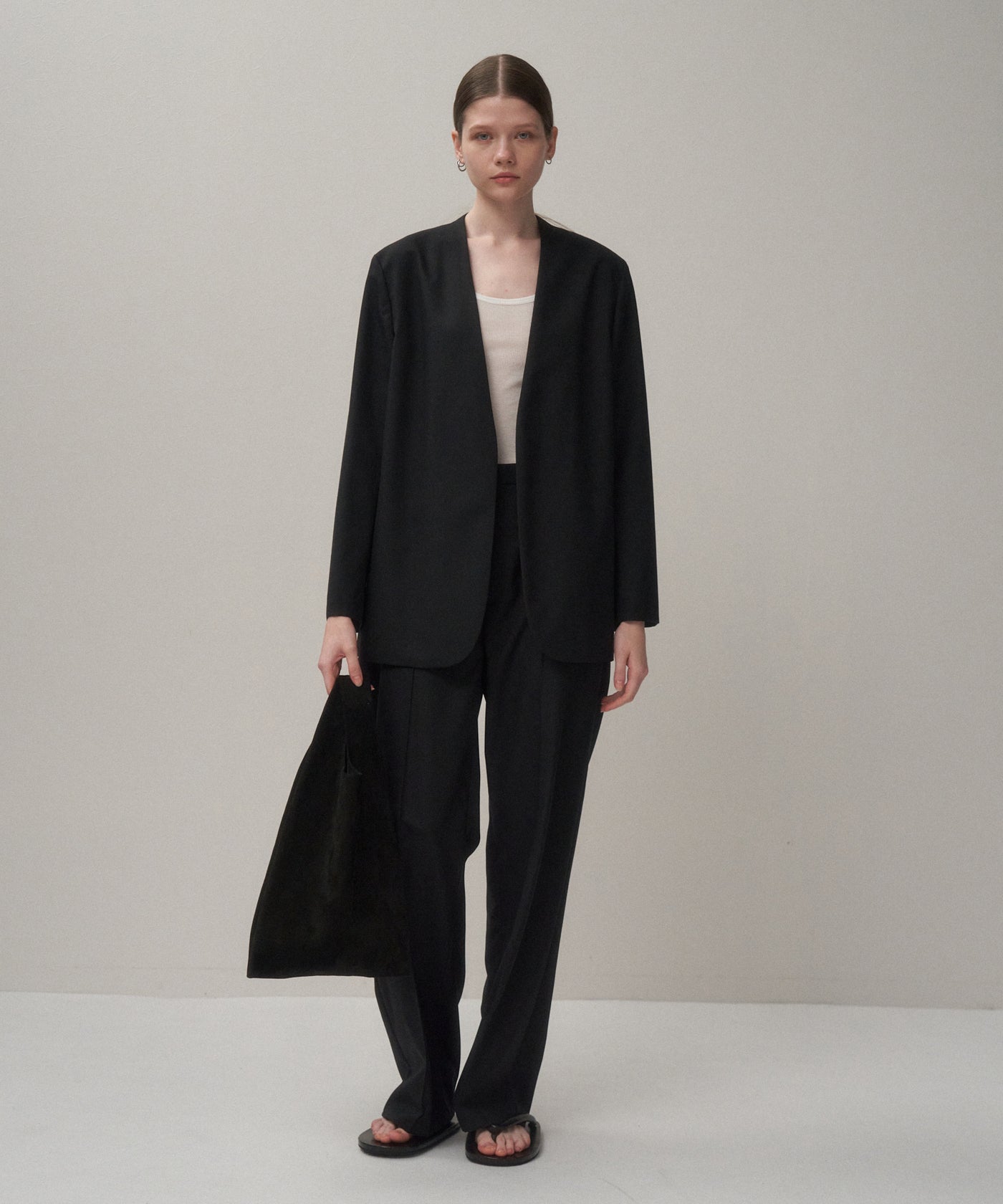 WOOL TROPICAL | NOCOLLER JACKET – ATON | エイトン